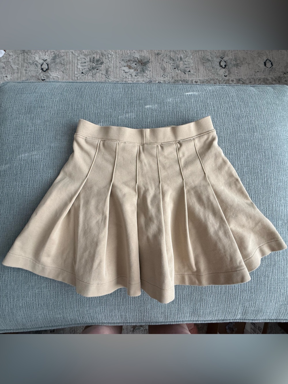 Old Navy Beige Khaki Uniform Pleated Skort 10-12 Large